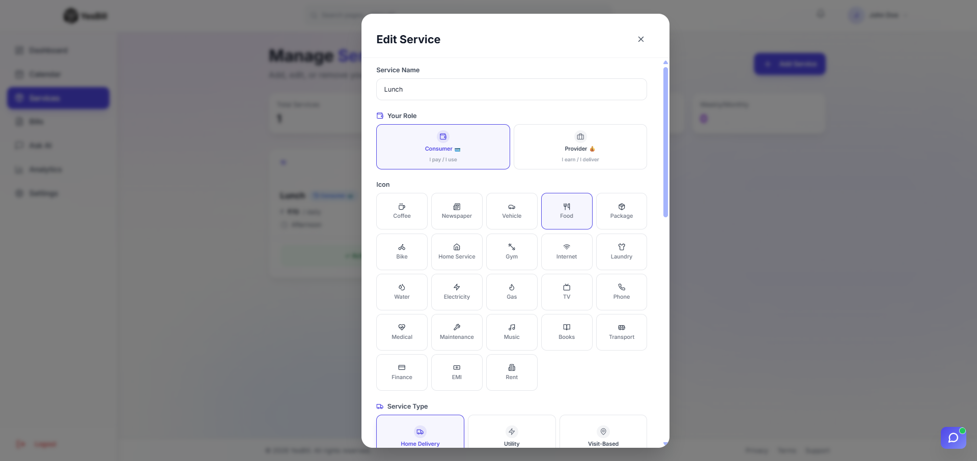 Edit service