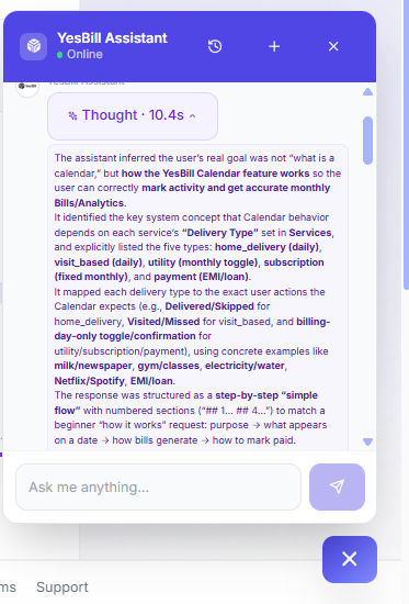 AI agent extended thinking